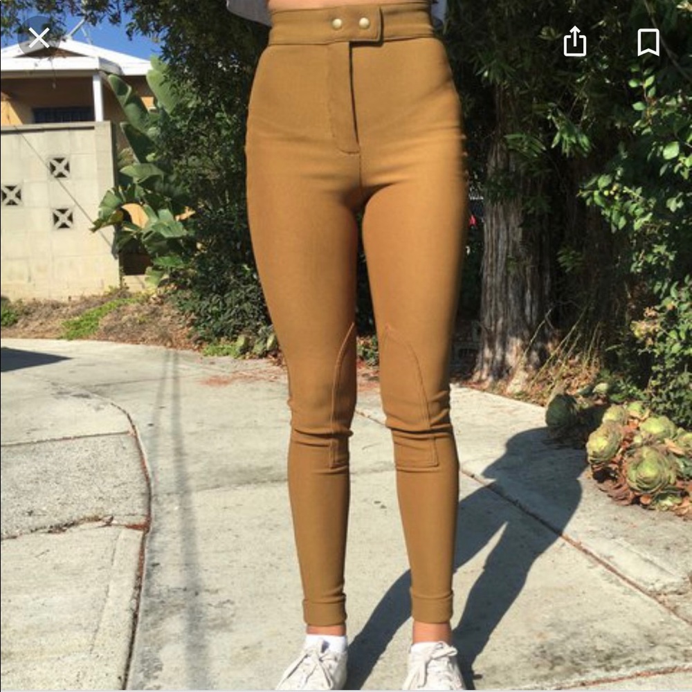 American Apparel Riding Pant M Brown/Tan-ish